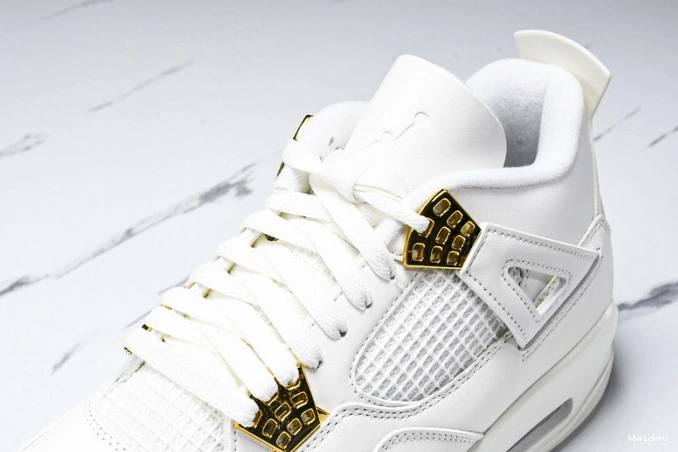 Rep TBkick AQ9129-170 Jordan Gold 4 Metallic Retro 0801